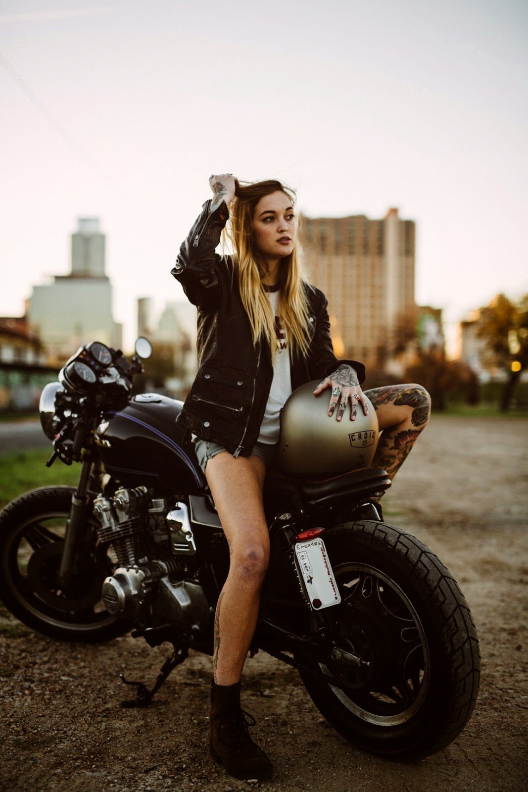 Beautiful girls and bikes in Quebec