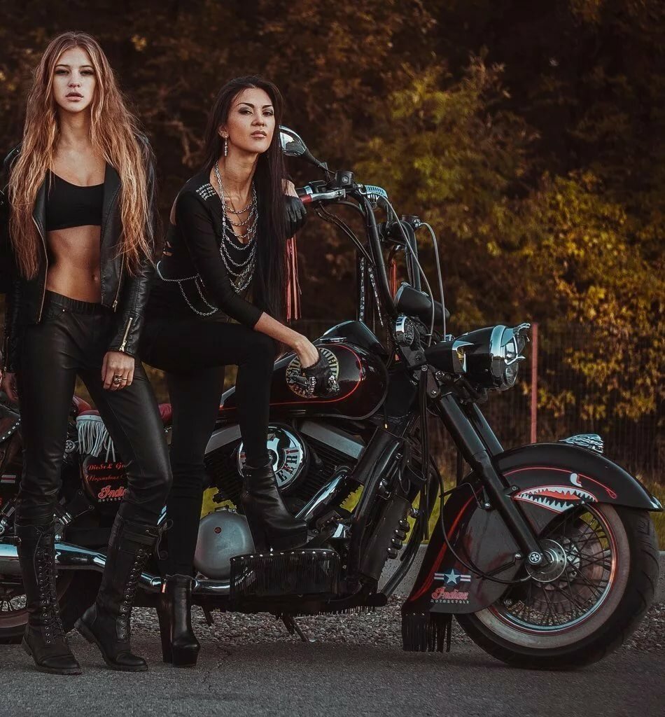 Beautiful girls and bikes in Quebec
